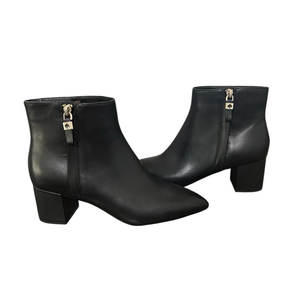 New! Kate Spade Amelie Side Zip Leather Bootie - Size 9.5B (MSRP $269) - Picture 8 of 10
